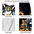thumbnail image 4 of luoweisi Men's Beach Shorts Quick Dry Swim Trunks with Mesh Lining Sunflower Unicorn S, 4 of 5