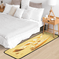 thumbnail image 5 of CURLYOOT Cartoon Cheese Runner Rug 2'x6' Washable Kitchen Runner Rug Indoor Non Slip Laundry Rugs Floor Carpet for Hallway Kitchen Entryway Bedroom Living Room, 5 of 9