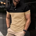 thumbnail image 2 of Men's Polo Shirts Workout Short Sleeve Polo Shirts Fashion Casual Buttons Lapel Casual Stylish Polo Shirt, 2 of 5