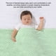 thumbnail image 2 of Manta para recién nacido Baño de viaje Cochecito Toalla de bebé Abrigo de invierno Suave envolvente Transpirable Lavable Capas dobles Ropa de cama Verde Methold BA000367-02, 2 of 7
