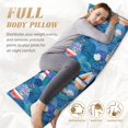 Bingfone Body Pillow Cover Long Pillow Case with Zipper Decorative