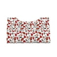 thumbnail image 4 of Lsque Red Food Printed Long Tissue Box Cover Holder, Facial Paper Organizer Dispenser,Triangle with Bottom Belt, PVC Leather Decorative Organizer, 4 of 9