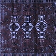 thumbnail image 1 of Ahgly Company Machine Washable Indoor Square Persian Blue Traditional Area Rugs, 6' Square, 1 of 4