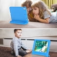 thumbnail image 4 of AVAWO Kids Case for iPad 9.7 2017/2018 & iPad Air 2 - with Screen Protector, Light Weight Shock Proof Handle Stand Kids Case for 9.7-inch iPad 5th & 6th Gen, iPad Air 1 & iPad Air 2 - Blue, 4 of 10