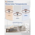 thumbnail image 2 of Ventilador de Techo ZMISHIBO 50 cm 6 Velocidades Luz LED 110V, 2 of 7