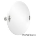 thumbnail image 5 of Frameless Round Tilt Mirror with Beveled Edge - Satin Chrome, 5 of 5