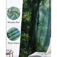 thumbnail image 6 of Forest Black Out Curtains 72 Inch Long, Light Blocking Drapes with Black Liner, Nature Green Tree Spring Scenic Woodland Thermal Insulated Blackout Curtains for Bedroom Living Room 52"x72" 2 Panels, 6 of 8