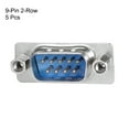 thumbnail image 2 of D-sub Connector Male Plug 9-pin 2-row Port Terminal Blue 5pcs, 2 of 3