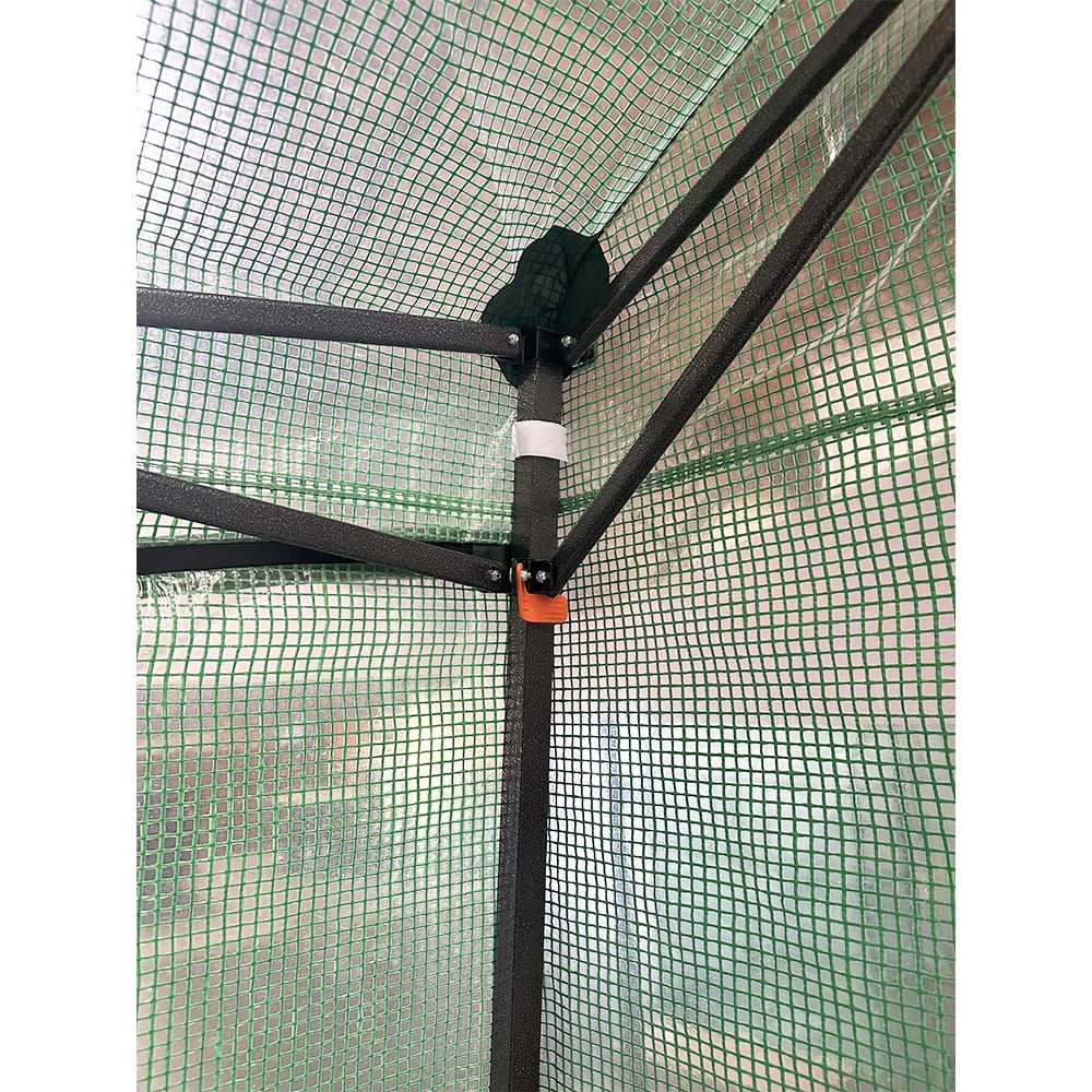 Garden Winds Custom Fit Replacement Cover Compatible with The Eagle Peak GH36 9' x 4' Lean To Portable Walk In Instant Pop Up Greenhouse Zipper Entry Doors Mesh Side Window - PE Fabric - Green