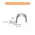 thumbnail image 2 of Unique Bargains 25Pack 13/16 Inch Rigid Pipe Straps One Hole Straps Stainless Steel Pipe Clamp, 2 of 5