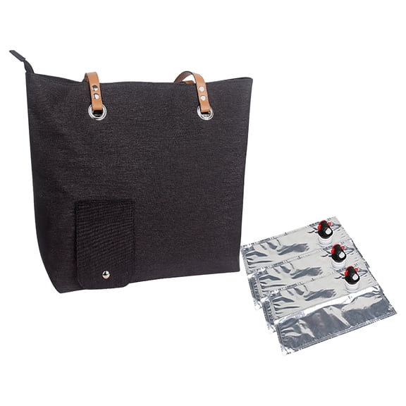 Insulated Wine Bag, Portable Wine Cooler for Outdoor Camping, Picnic, Beach, Multi-Purpose Beverage Tote with Durable Design