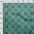 thumbnail image 2 of oneOone Cotton Poplin Fabric Floral Block Printed Craft Fabric BTY 56 Inch Wide, 2 of 4