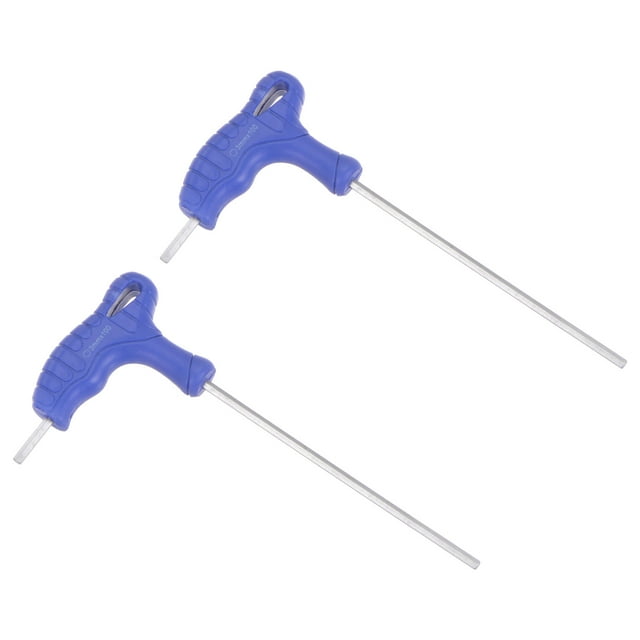 Unique Bargains Clé Hexagonale 3mm Poignée en T Double Extrémité Clé, Acier Métrique CR-V Lot de 2