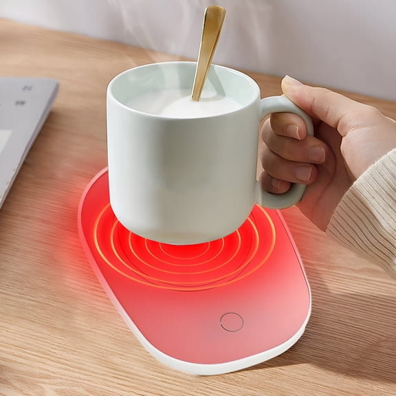 HIBIBUD Mug Warmer for Desk,Coffee Cup Warmer Cordless,USB Rechargeable Portable Auto Shut-Off Heating Pad,Home Office Water Tea Coffee Milk Warmer Pad,Constant Temperature