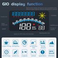 thumbnail image 4 of Speravity PC ABS Car Head Up Display Digital Pantalla de 5.5 pulgadas Universal Multifuncional Rectangular USB Power Vehicle Velocímetro Paneles de instrumentos para automóviles, 4 of 6