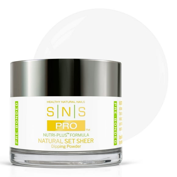 SNS Nail Dip Powder, Gelous Color Dipping Powder - Natural Set Sheer (Natural/Nudes, Sheer), PWNSS02 - Long-Lasting Acrylic Nail Color & Polish Lasts 14 Days - Odor-Free