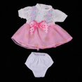 thumbnail image 3 of Vestido de muñeca de niña de 16 pulgadas Mni Floral con Braga Ropas para Renacidas 39cm Magideal Vestido de muñeca de niña de 16 pulgadas, 3 of 7