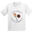 thumbnail image 3 of Inktastic Less Upsetti More Spaghetti Youth T-Shirt, 3 of 5
