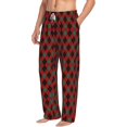 thumbnail image 2 of Daiia Argyle Plaid Men's Sleep Pant with Pockets and Drawstring,Pajama Pants-Medium, 2 of 9