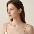 thumbnail image 3 of 925 Sterling Silver Cross Dangle Earrings for Women Teens Cross Drop Earrings Dangle, 3 of 5