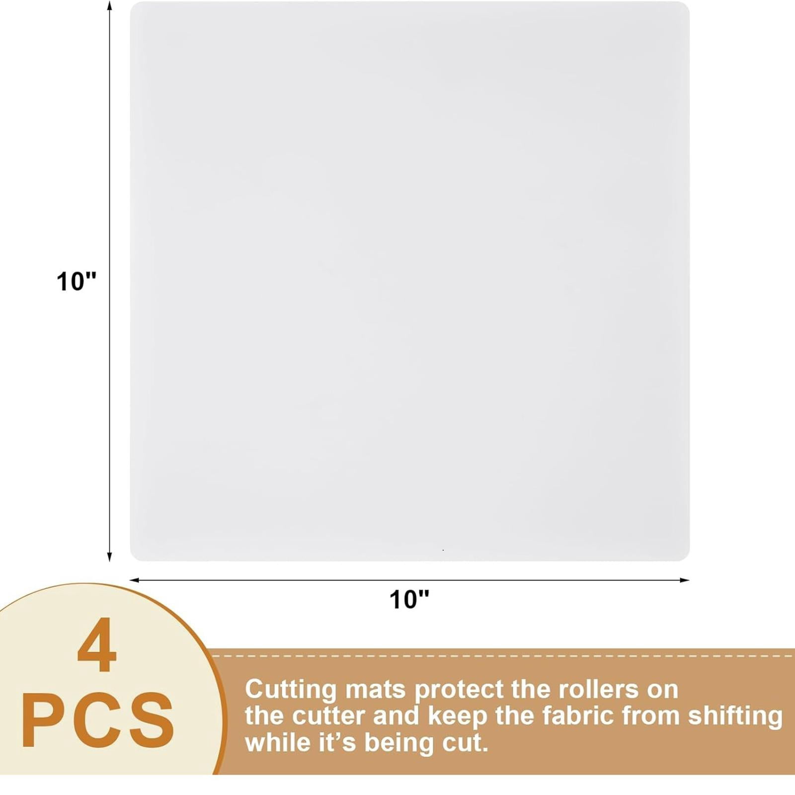 S SERENABLE 4 Pieces Cutting Mats Double Sided Non Slip Quilting Mats Sewing Accessories PP Material Multiple Purposes Stable Surface Suitable for Projects Crafts Sewing Modeling 25.4cmx25.4cm