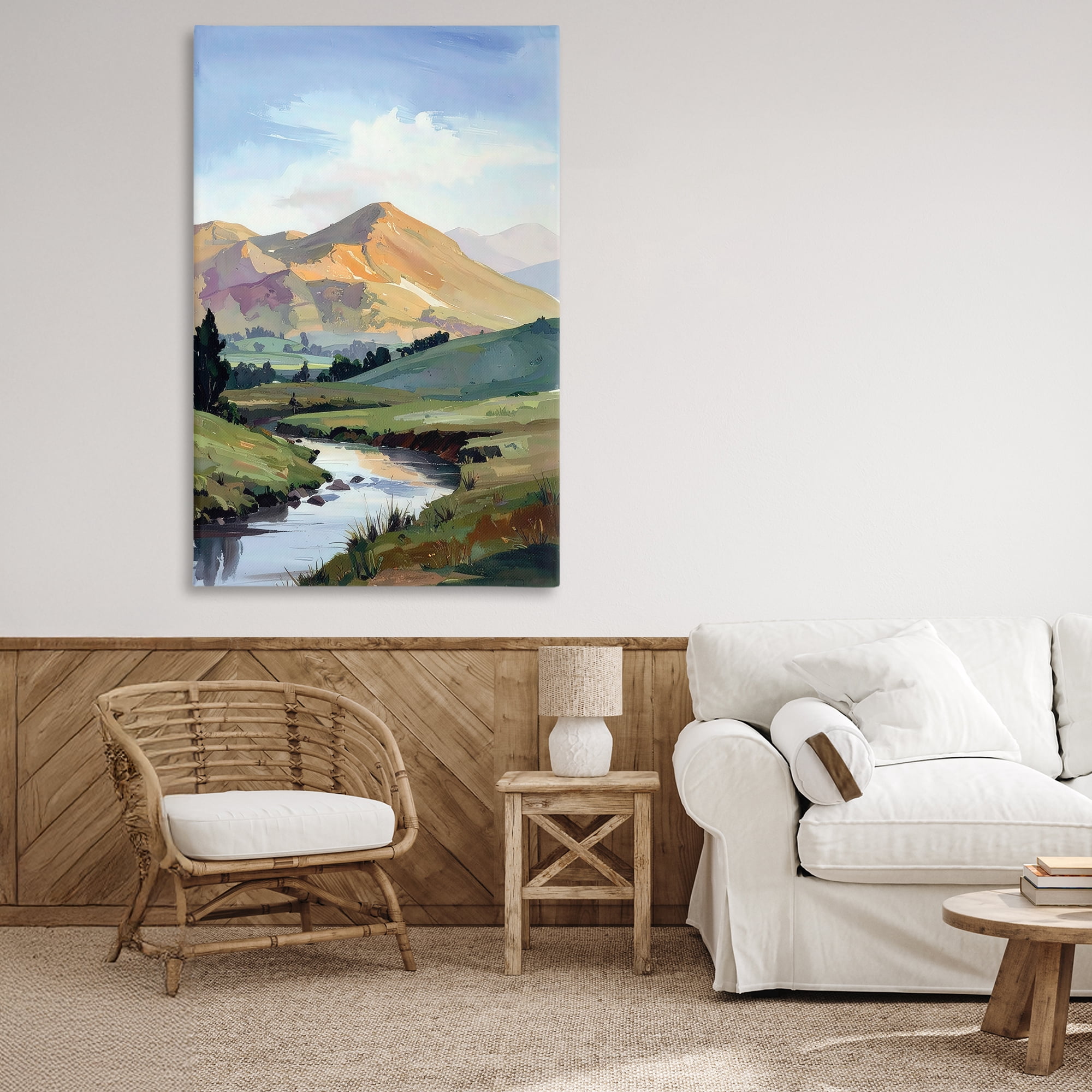 Stupell Industries Across The Valley Canvas Wall Art, design by Alonza Saunders