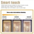 thumbnail image 6 of HomeRoots 397806 47 x 22 x 1.6 in. Petite LED Strip Rounded Rectangle Wall Mirror, Clear, 6 of 8