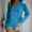 ZBlue, variant on Weikingp Casual Tops for Women Womens Long Sleeve T Shirts Women's T Shirt Blend Printed Long Sleeved V Neck Top Cooling Shirts for Women Blue L