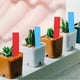 thumbnail image 3 of Garden Plant Labels, 100 Count PVC Seed Markers for Nursery Flower Pots, Blue and Red Tags, 3 of 5
