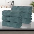 thumbnail image 2 of Superior Zero Twist Cotton Hand Towel Set of 6, Jade Green, 2 of 11