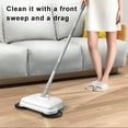 thumbnail image 3 of Hzsb Multi-Purpose Foldable Compact Sweeper Wet Dry Cleaning | Hand-push Sweeper 360-degree Motion Cleaner 40in Stainless Steel Pole Adjustable Mop for Home Office Wood Tile Vinyl Surface, 3 of 7