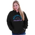 thumbnail image 3 of Mermaids are Better Than People Funny Women Plus Size Graphic Pullover Hoodie Brisco Brands 2X, 3 of 4