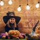 thumbnail image 5 of 1 PC Halloween Party Long Leg Design Gnome Halloween Decoración Gnome Figurine, 5 of 6