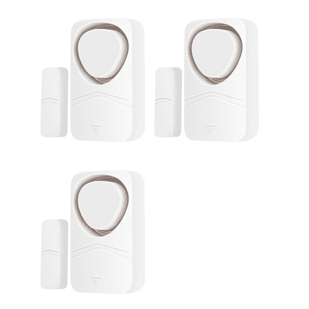 Greencycle Window Alarm Sensors,Sliding Door Alarms when Opened,Alarm Door Left Open,Door Alarm Delay,110dB Loud Alarm,Easy Installation,4 Alarm Modes,Suitable for Fridge, Dormitory,Home,Shop,3PK