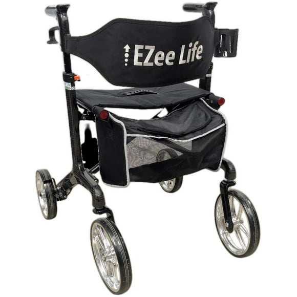 EZee Life Carbon Fiber Rollator - Ultra-Lightweight Premium Mobility Aid
