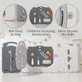 thumbnail image 3 of 18-Panel Portable Plastic Playpen, Spacious Safety Fence for Toddlers, Indoor & Outdoor Use, Gray, 3 of 6