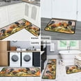 thumbnail image 5 of Farmhouse Kitchen Rug Set of 2, Rooster Theme, Anti-Fatigue, Non-Skid, Waterproof, Vintage Runner Rug, Comfort Mat for Kitchen Home, Sized 17x30 Inches and 17x47 Inches., 5 of 7