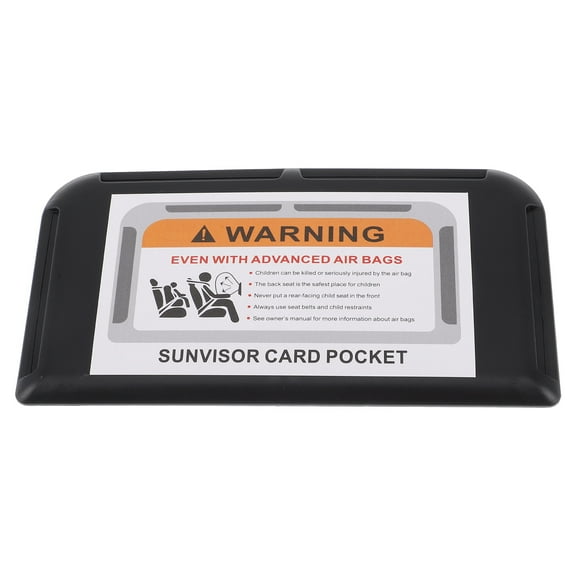 Masteelf Visor Organizer Auto Accessories Document Holder Truck Car Suv Registration Insurance Storage Pouch Road Trip Essential For Any Driver Black