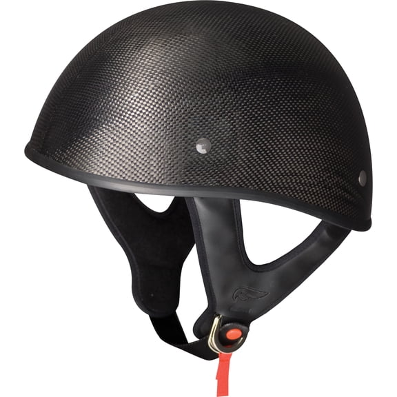 Fulmer, 25-0599, Adult Shorty Motorcycle Helmet - DOT Approved - 301 TAC - Carbon Fiber, 2XL
