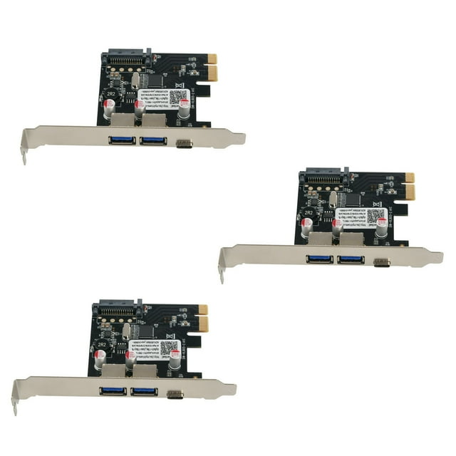 3X USB 3.1 Type C PCIe Expansion Card PCI-E to 1 Type C and 2 Type A 3.0 USB Adapter PCI Express Controller Hub