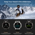 thumbnail image 5 of KOSPET Tank T3 Ultra 2 Smartwatch (GPS), Reloj Inteligente con Pantalla AMOLED 1.43", Brújula/Altímetro/Presión, Unibody Acero Inoxidable, Llamadas Bluetooth, IP69K Impermeable, 170 Modos Deportivos, 5 of 5