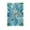 Blue Green Floral Stained Glass, variant on Violet Red Floral Stained Glass Garden Flag 12X18 Double Sided Yard Flags for Outside Outdoor All Seasonal Decoration