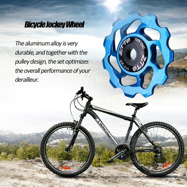 ZTTO 11T MTB Bicycle Rear Derailleur Jockey Wheel Ceramic Bearing Pulley CNC Road Bike Guide Roller Idler 4mm 5mm 6mm Walmart
