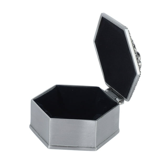 Boîte de Rangement Mini Bibelot en Relief 3D Rose Vintage Exquise avec Matériau Allo, Résistant aux Rayures, Idéal pour Bijoux et Objets de Collection, Matériau Premium, Cadeau Parfait