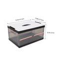 thumbnail image 2 of Luxshiny Coffre de Rangement en Plastique Durable Multi avec Design Pliable pour Usage Automobile, Transparent 27.5 x 15 x 12 Pouces, 2 of 8