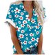 thumbnail image 1 of Mujeres Pantalones Cortos Impresos Blusas de Manga Corta Y Top Regular, Vestido de Moda de Verano Casual para Mujeres, 1 of 4