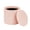 Pink, variant on PINPLUS Small Storage Ottoman with Tray Collapsible Foot Rest Stool Seat for Living Room Black,Sherpa Fabric