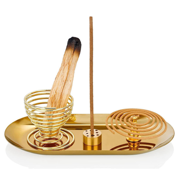 8 Pcs Porte-Encens, Porte-Sauge, Brûleur d'Encens pour Bâtons d'Encens/cônes d'Encens, pour Méditation Yoga