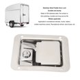 thumbnail image 5 of Trailer Door Key Lock Lock Stainless Steel Door Paddle Handle Lock Trailer Toolbox Lock for RVs Trucks Trailers, 5 of 8