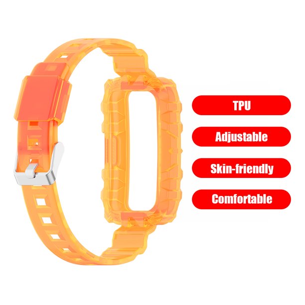 Muñequera Reemplazo de correa de muñeca para HUAWEI HONOR Band 6 TPU Clear Bracelet Wristband